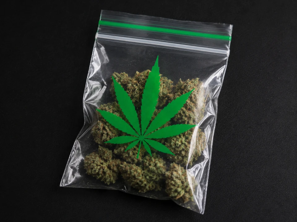 Zakje cannabis als praktijkvoorbeeld voor drugs en rijvaardigheid