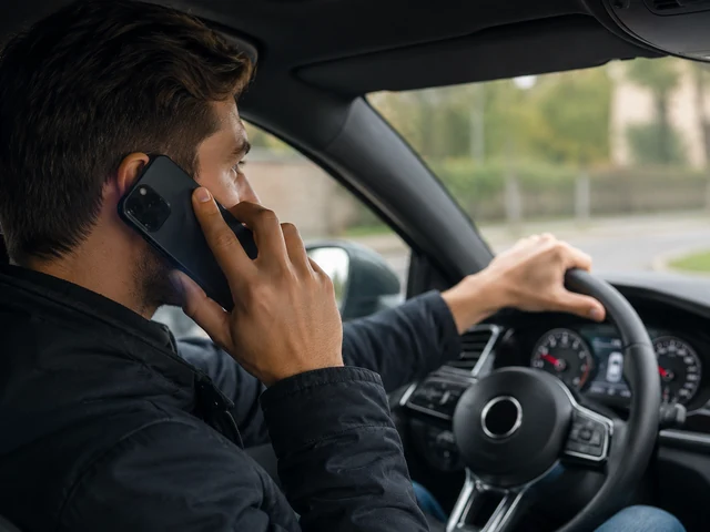 Student met mobiele telefoon als uitleg voor mobiele telefoon en afleiding