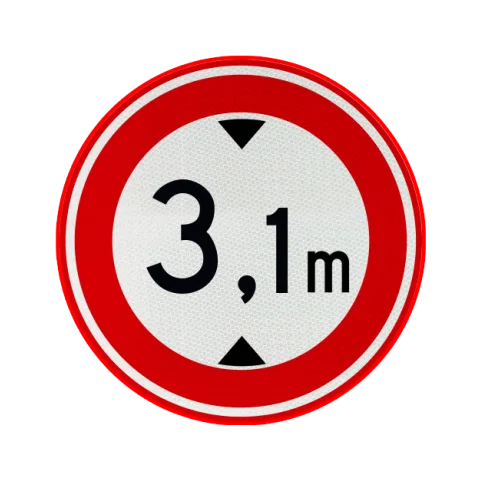 Gesloten boven aangegeven hoogte
