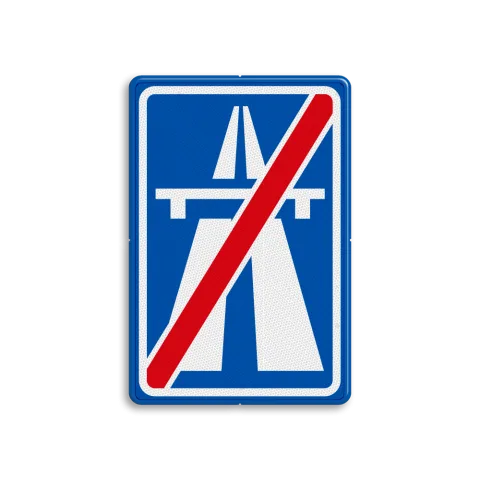 Einde autosnelweg