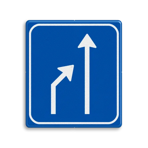 Linker rijstrook eindigt