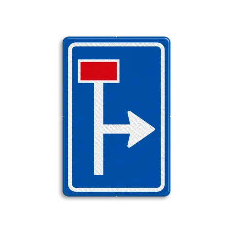 Rechtdoor doodlopende weg