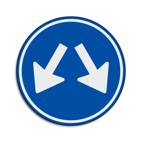 Obstakel aan beide kanten passeren