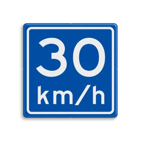 Adviessnelheid 30 km/u