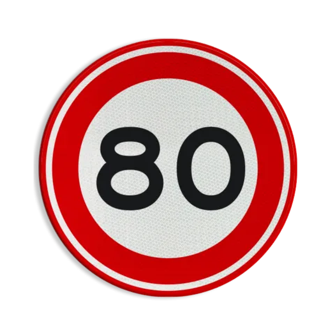 Maximumsnelheid 80 km/u