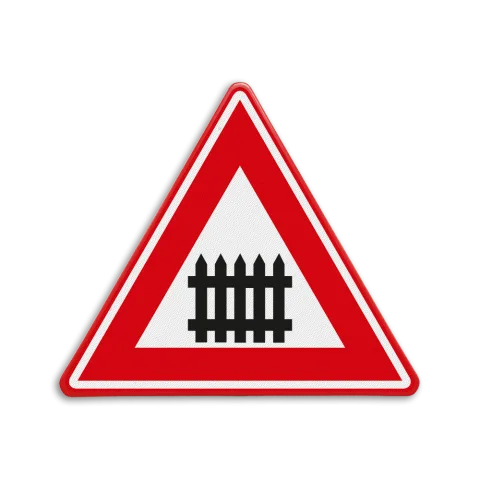 Overweg met slagbomen